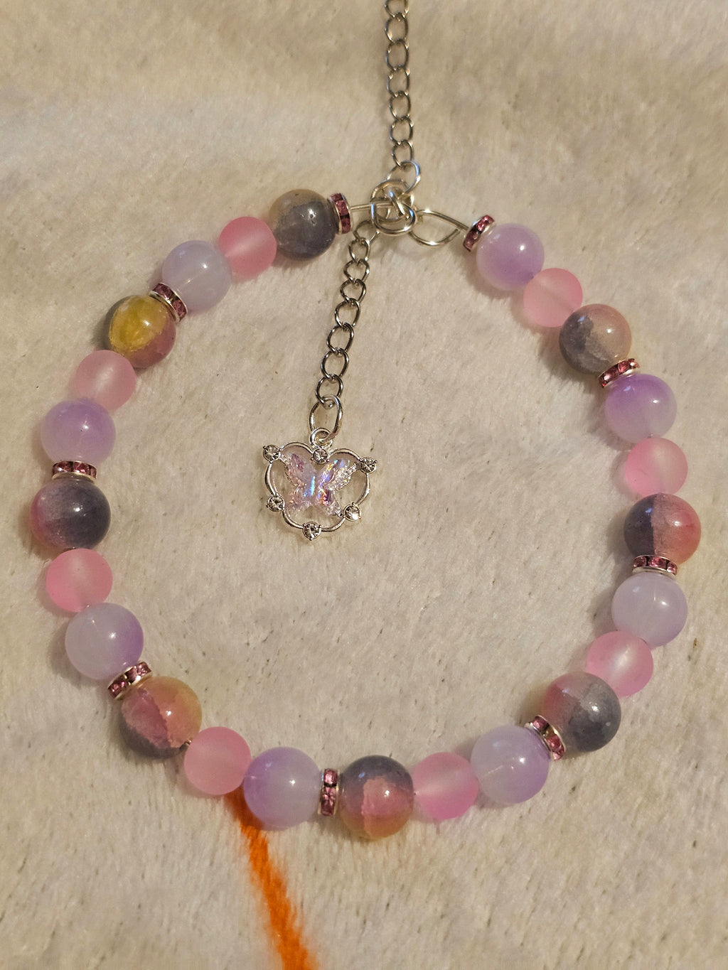 Pretty pink sun catcher or car hanger