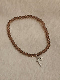 Glass faceted bracelet