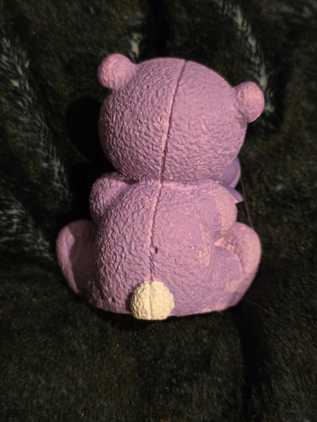 Purple teddy ornament