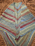 Multicoloured handmade shawl