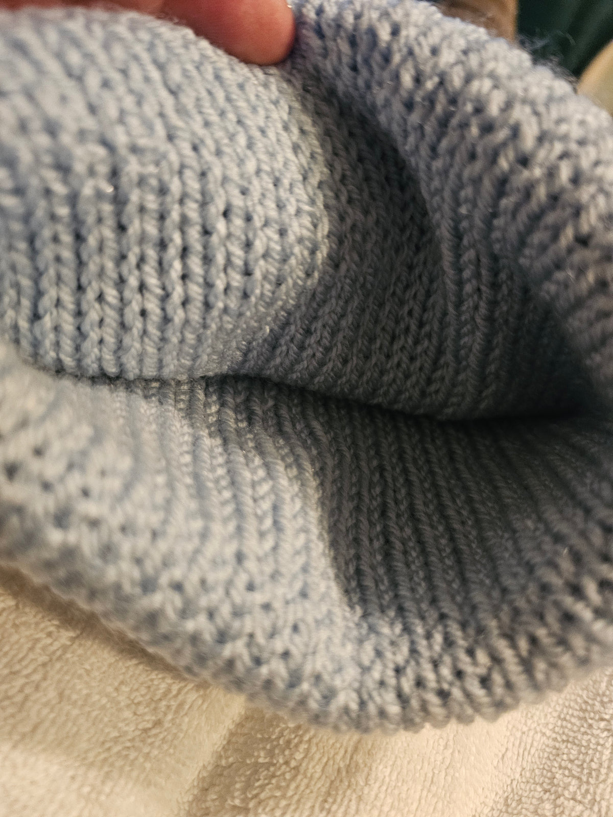 Wool blue hat