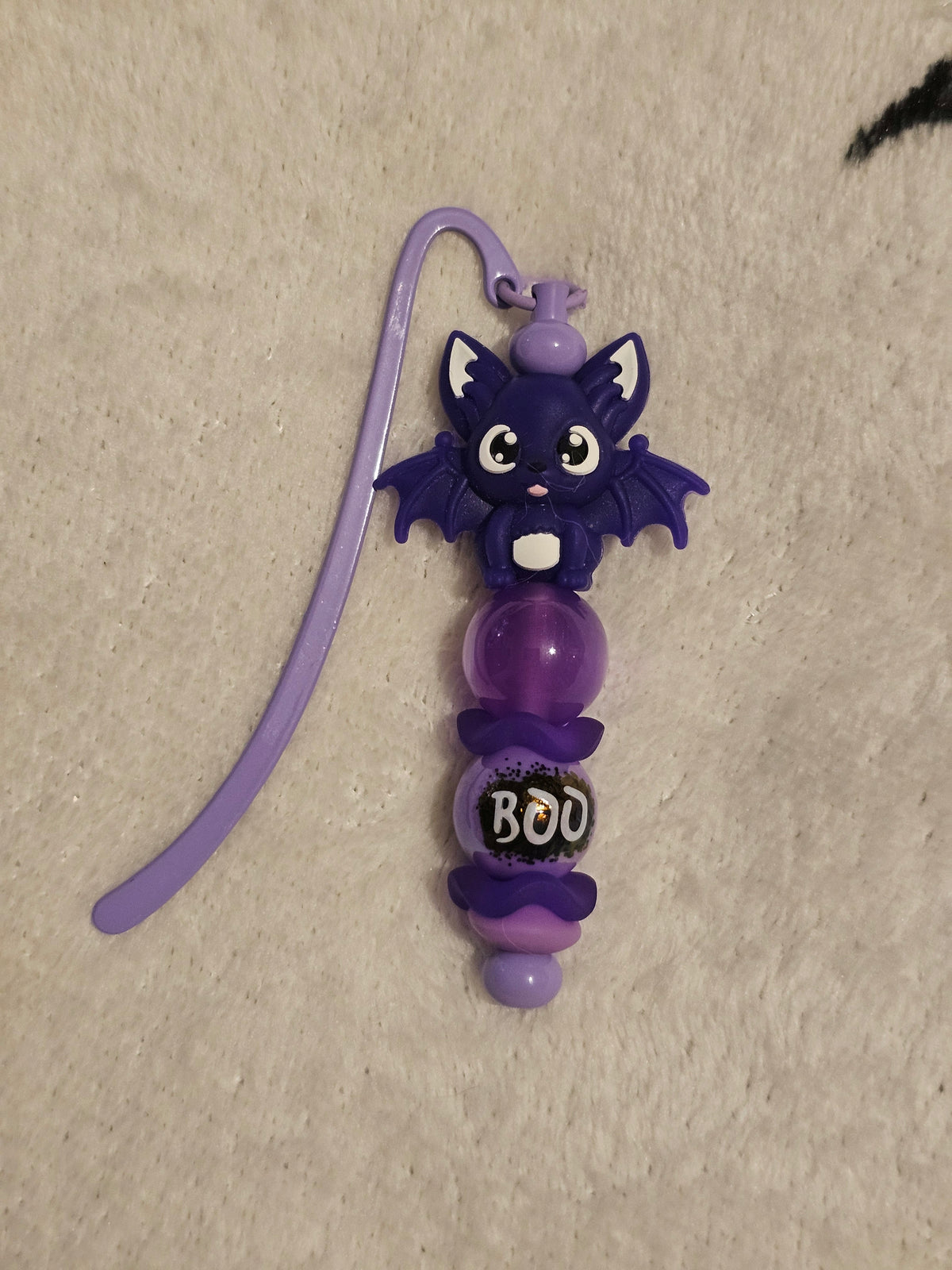 Purple catbat bookmark