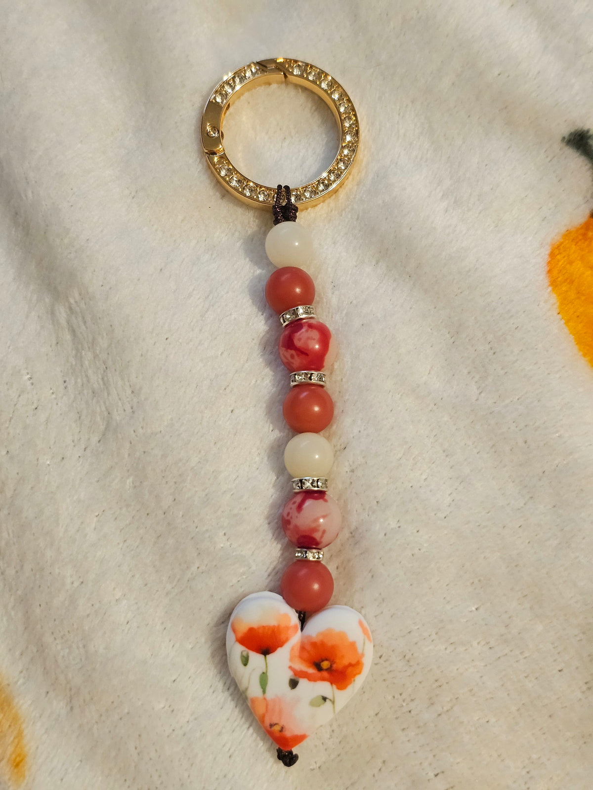 Lest we forget keychain with bodhi beads