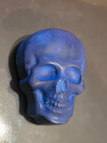 Blue skull magnet