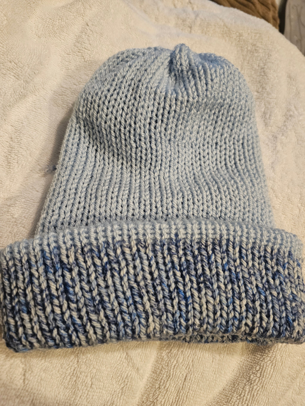 Wool blue hat