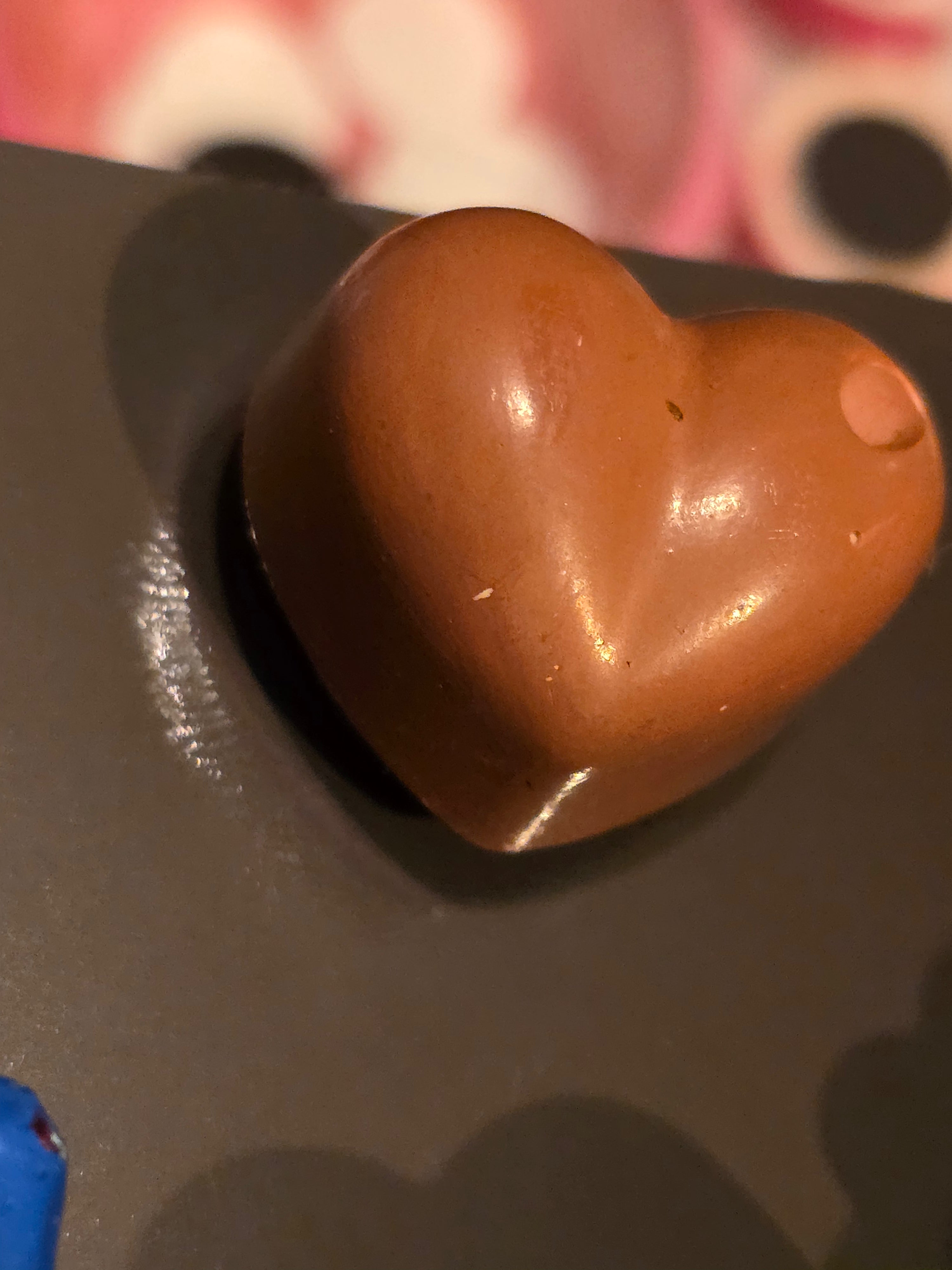 Brown heart magnet