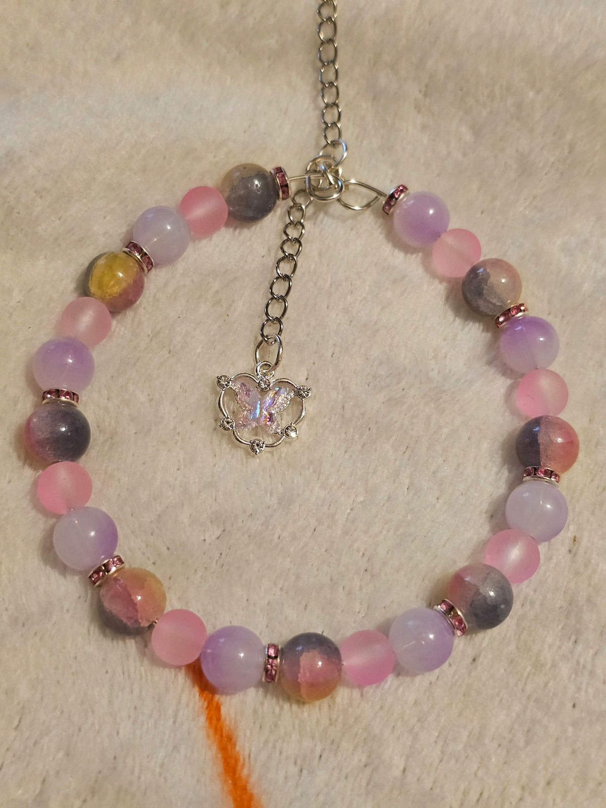 Pretty pink sun catcher or car hanger