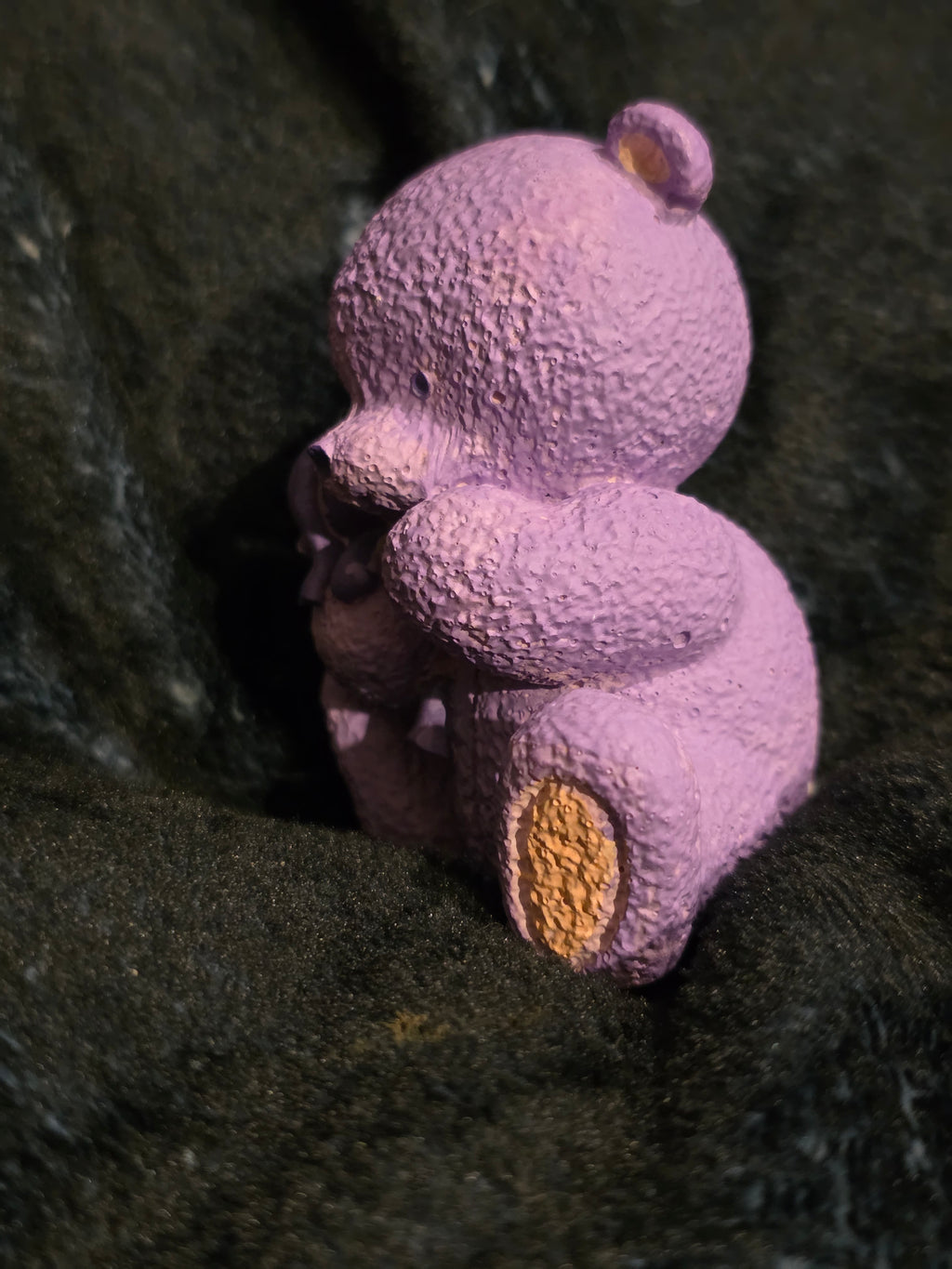 Purple teddy ornament