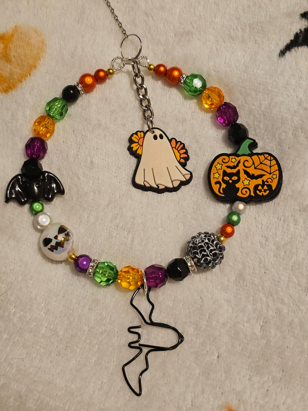 Ghostie suncatcher or car hanger